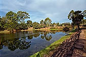 Bakong temple - the large moat surrounding the site.